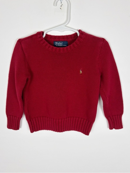 Other - Polo Ralph Lauren Sweater Toddler Boys  Size 3/3T Red Crew Neck